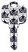 Los Angeles Kings Schlage SC1 House Key