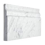 Carrara (Carrera) Bianco Polished 12" Skirting Baseboard Molding