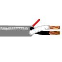 Belden 5000UP 500 feet 2 Conductor 12 AWG bare high-conductivity ETP copper conductors, highly stranded for ultra flexibility, high-grade PVC insulation, PVC jacket with ripcord, sequential footage marking every two feet. White Jacket