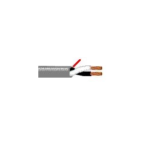 Belden 5000UP 500 feet 2 Conductor 12 AWG bare high-conductivity ETP copper conductors, highly stranded for ultra flexibility, high-grade PVC insulation, PVC jacket with ripcord, sequential footage marking every two feet. White Jacket