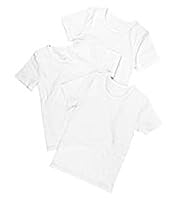 3 Pack Pure Cotton Plain Short Sleeve Vests