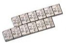 Segmented Lead Bar for Pinewood Derby Cars - 3 oz