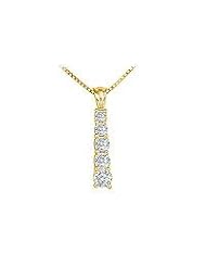 Diamond Journey Pendant : 14K Yellow Gold - 1.50 CT Diamonds