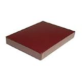 Print File Fine Art Hand-Made Leather Clamshell Porfolio Box, Burgundy, 11-1/4 x 17-1/4 x 1-3/8.
