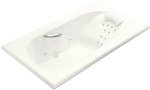 Kohler Memoirs K-1418-M-0 White 6' Whirlpool Bath Tub with Massage Experience