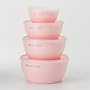 KitchenAid Pink set of 4 Prep Bowls & lids