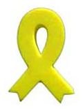 Yellow Ribbon Antenna Ball Topper