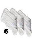 (6) Replacement Pads for Shark Steam Euro-Pro Mop