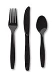 Black Plastic Cutlery