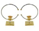Candle Holders Gold and Silver Plated Made in Israel. Can be used for Shabbat and Jewish Holiday
