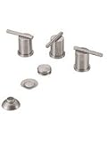 Danze D326458BN Parma Double-Handle Bidet Faucet, Brushed Nickel