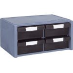 【クリックで詳細表示】TRUSCO 導電マスターBOX342×241×168引出2列2段 ED-400(342X241X168)(P)