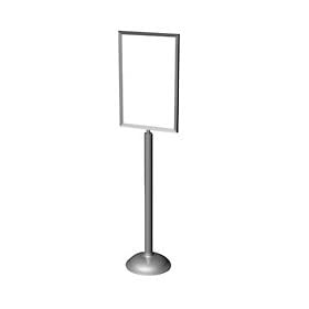 Portable Sign Stand - 1310: Vertical - 22 x 28 Satin Brass
