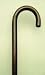 Deluxe Woman's Wood Cane in Walnut
