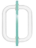 CRL 8 White (BM Series) Tubular Back-To-Back Pull Handle by CR Laurence