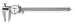 Westward 4KU75 Caliper, Dial, 0-8 In