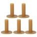 5 pcs Durable Rubber Golf Tees Coffee (80mm/3.15)