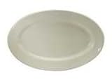 Atlantic Crme White Oneida 10.37in Crme White Atlantic Rolled Edge Platter - 2 DZ