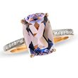 11r96jJpUlL. SL160  ZALES Pink Amethyst Ring in 10K Rose Gold with Diamond Accents amethyst rings