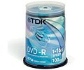 TDK DVD-R 4.7GB 16x Cakebox 100pk cakebox (DVD-R47CBED100)