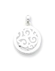 Sterling Silver Round Swirl Charm