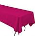 60 inch x 120 inch Rectangular Fuchsia Tablecloth (Polyester)