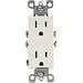 LEVITON 15 Amp White Tamper Resistant GFCI Receptacle