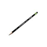 DIXON - Ticonderoga Woodcase Pencil, HB #2, Black Barrel, Dozen