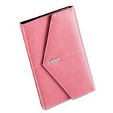 Rolodex 1734452 Rolodex Resilient Business Card Book, Faux Leather, Pink