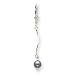 Sterling Silver Grey Cultured Pearl Leverback Earrings