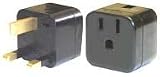 Power Bright PB-12 US to UK 3-Prong Travel Outlet Plug Adapter