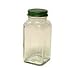 Frontier 6.25 oz Clear Square Spice Jar with Cap 6 count