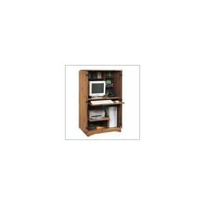 Sugar Creek Wood Computer Armoire in Spiced Pine