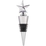 Chrome Star Wine Bottle Stopper
