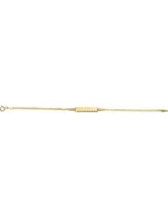 14K Yellow Gold 05.00X23.00 mm Youth I.D. Bismark Bracelet