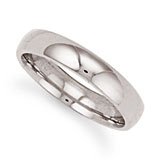 Jewelco London Premium weight Platinum Bespoke made to order comfort fit 4mm Court Wedding Ring