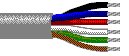 1000 Foot Roll Belden 4-22 and 2-18 AWG stranded (7x30 and 16x30) tinned copper conductors, conductors cabled, PVC insulation, PVC jacket.