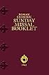 Roman Catholic Sunday Missal Booklet - 1962, Tridentine Rite