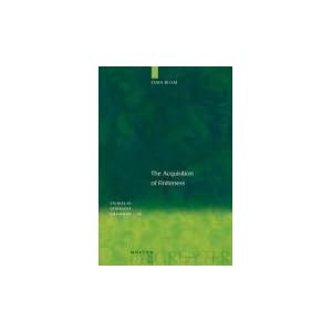 The Acquisition of Finiteness (Studies in Generative Grammar) Blom, Elma