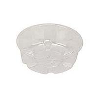 California Plastic #VS6-6 6" Clear Plant Saucer
