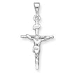 Sterling Silver Crucifix Pendant with 20 Inch Sterling Silver Chain