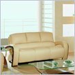 Global Furniture USA Alexander Tan Leather Sofa