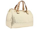 Michael Michael Kors Grayson Large Satchel Pale Gold handbag tote $298 New