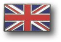 Union Jack Pin Badge, Oblong Design