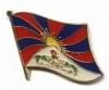 Tibet Country Flag Small Metal Lapel Pin Badge 3/4 X 3/4 Inches New
