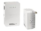 NETGEAR XAVNB2001-100UKS  -  Powerline AV 200 Wireless-N Extender Kit XAVNB2001 - Bridge - HomePlug AV (HPAV) - 802.11b/g/n - desktop