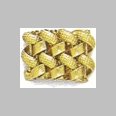 14K Gold Basket Weave Tie Tac