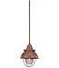 Sea Gull Lighting 6150-44 Sebring One-Light Mini Pendant, Weathered Copper Finish with Clear Seeded Glass