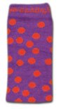 Baby Leg Warmers by Huggalugs Australian designed and made unique arm and leg huggers - Size birth to 6 years in Orange Drops