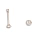 2mm AB Crystal Nose Stud. Nose Studs are sold in pairs.